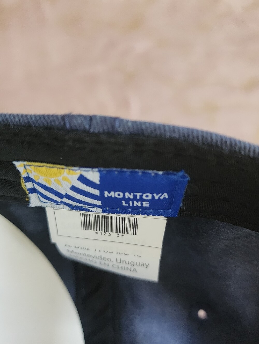 URUGUAY | Faded Blue Baseball Cap with Pink Patch - Picture 15 of 17